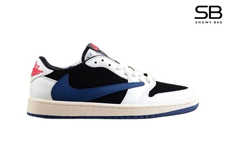 Giày Jordan 1 Low Travis Scott Navy Trắng Xanh đẹp và phong cách