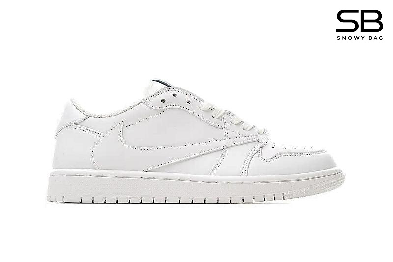 Giày Jordan 1 Low Travis Scott White Party Trắng phong cách thể thao sang trọng