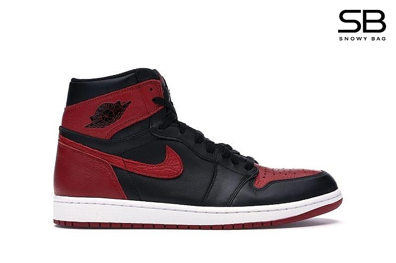 Giày Jordan 1 Retro High Banned/Bred Đỏ Đen nổi bật và thời thượng