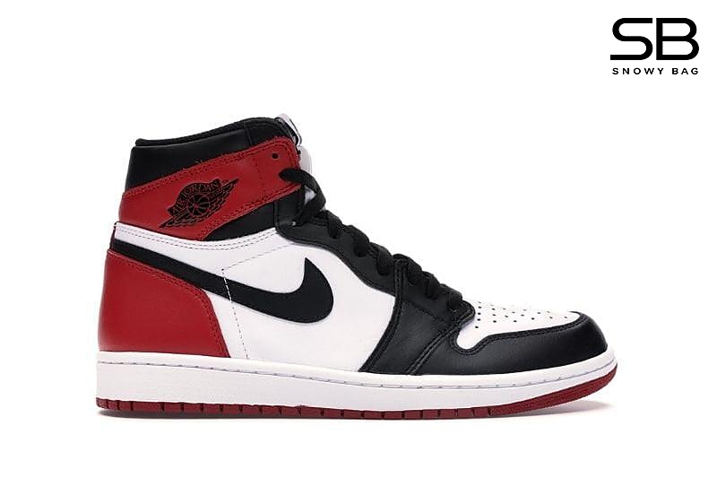 Giày Jordan 1 Retro High Black Toe Trắng Đen sang trọng