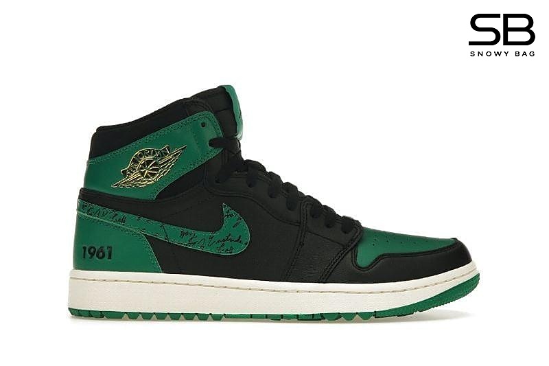 Giày Jordan 1 Retro High Golf Eastside Golf 1961 màu xanh lá đen