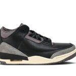 Giày Jordan 3 Black A Ma Maniere Đen Tím, phong cách thời thượng
