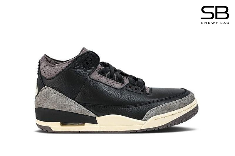 Giày Jordan 3 Black A Ma Maniere Đen Tím, phong cách thời thượng