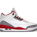 Giày Jordan 3 Cardinal Red Trắng Đỏ, thiết kế nổi bật, phong cách thể thao