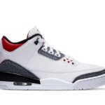 Giày Jordan 3 Fire Red Denim Xám Đỏ với thiết kế độc đáo và sang trọng