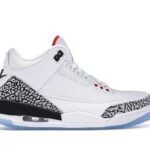 Giày Jordan 3 Free Throw Line White Cement Trắng Đỏ kiểu dáng thể thao sang trọng