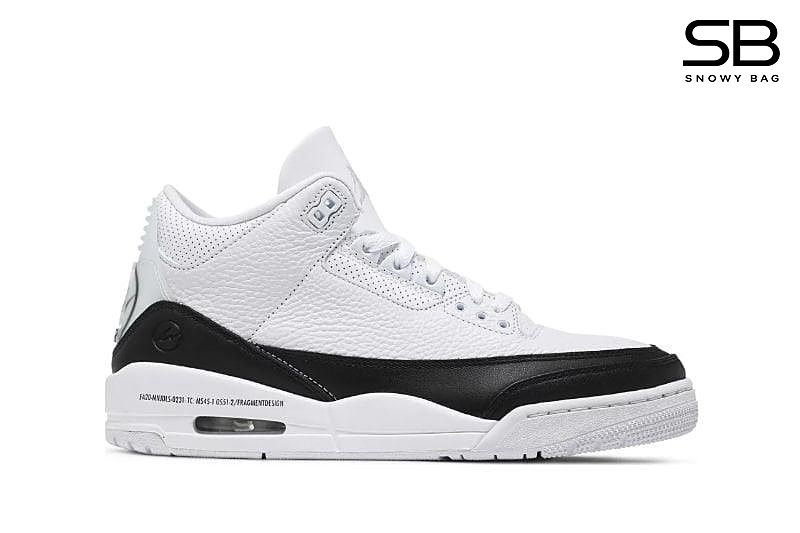 Giày Jordan 3 Retro Fragment Trắng Đen thiết kế tinh tế và độc đáo