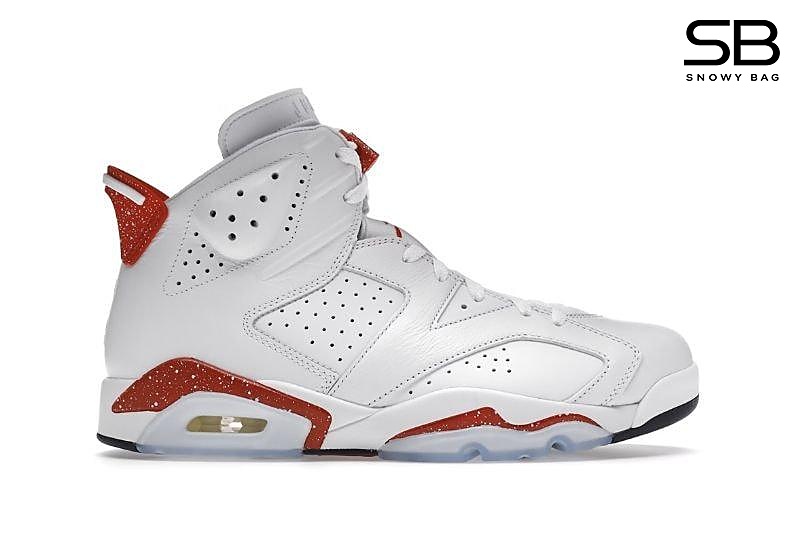 Giày Jordan 6 Retro Red Oreo Trắng Đỏ, thiết kế thể thao nổi bật