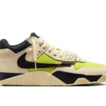 Giày Jordan Jumpman Jack Travis Scott Bright Cactus Màu Kem Xanh Đen sang trọng