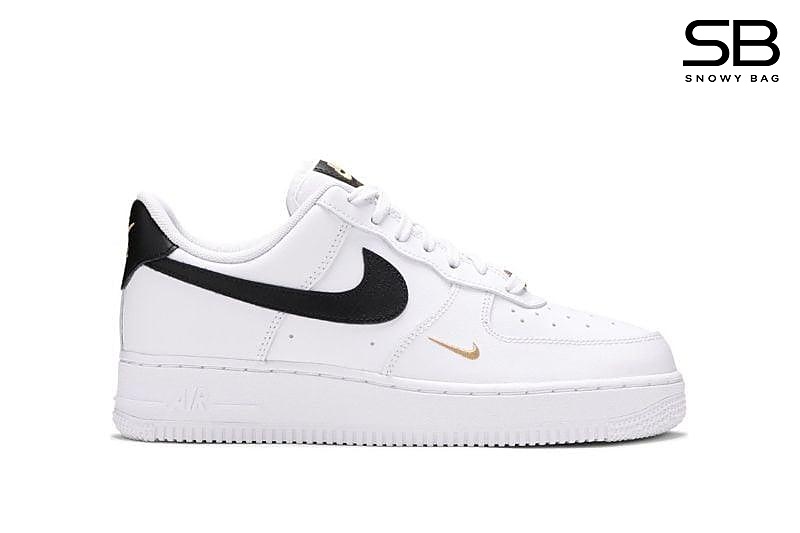 Giày Nike Air Force 1 Low 07 Essential White Black Gold sang trọng