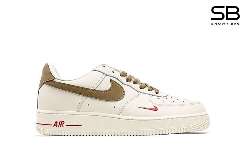 Giày Nike Air Force 1 Low White Brown Vệt Nâu, phong cách trẻ trung