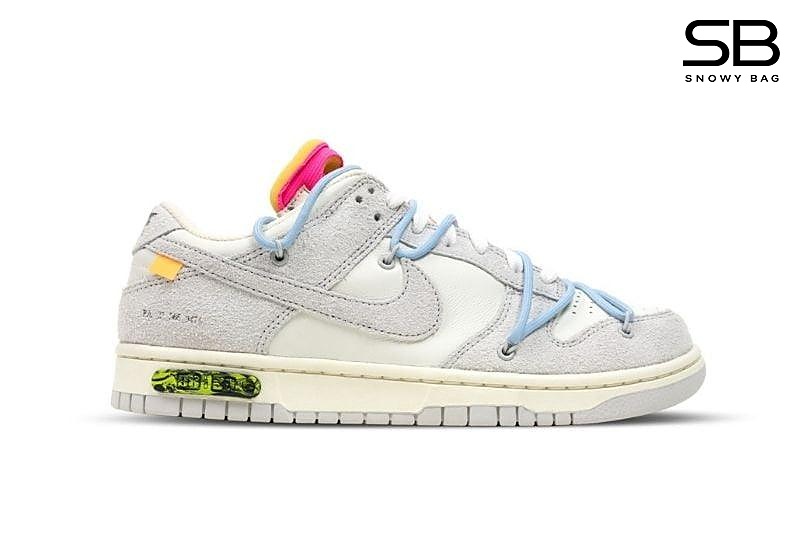 Giày Nike Dunk Low Off-White Lot 38 of 50 với thiết kế độc đáo