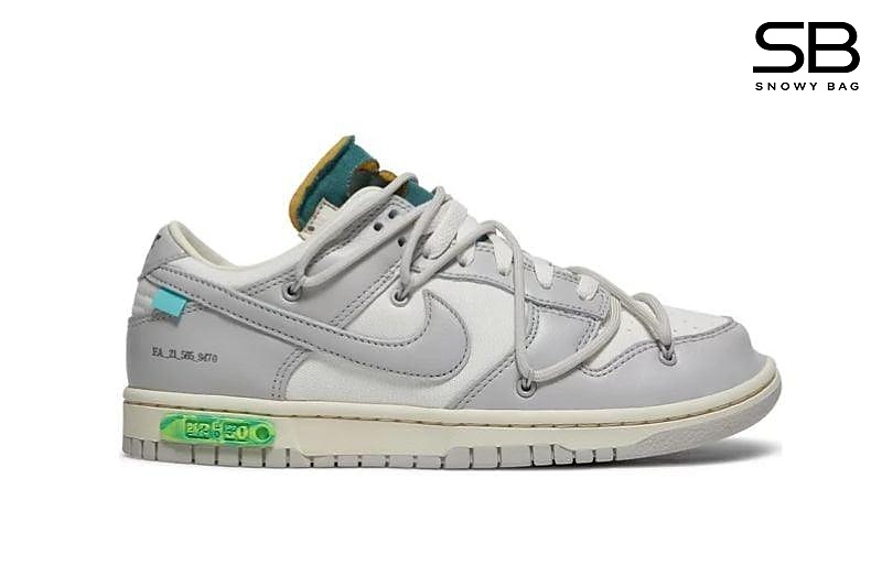 Giày Nike Dunk Low Off-White Lot 42 of 50, thiết kế độc đáo và thời thượng.