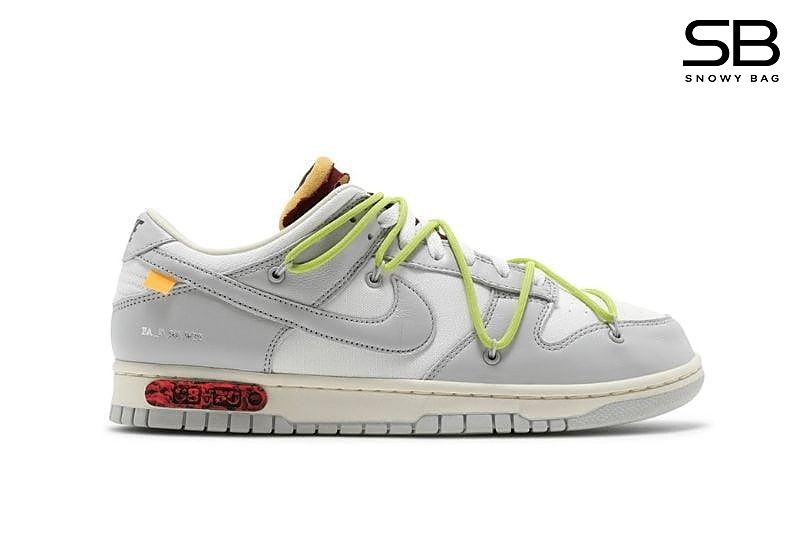 Giày Nike Dunk Low Off-White Lot 8 of 50 Xám Xanh, phong cách thời thượng