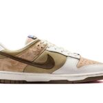 Giày Nike Dunk Low Pegasus Pack Linen Phantom Trắng Rêu đẹp mắt
