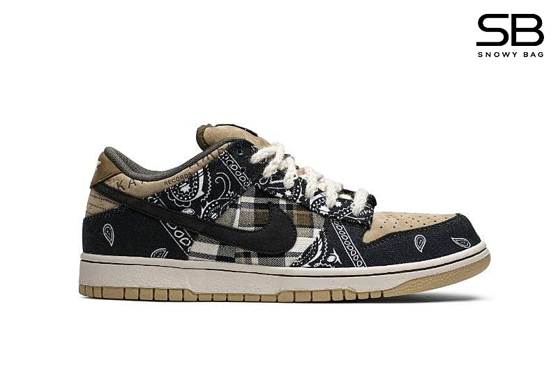 Giày Nike SB Dunk Low Travis Scott với thiết kế độc đáo và phong cách.