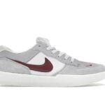 Giày Nike SB Force 58 Platinum Tint Dark Red Xám Đỏ, phong cách thể thao cá tính