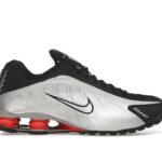 Giày Nike Shox R4 Black Metallic Silver Đen Bạc Đỏ sang trọng và cá tính