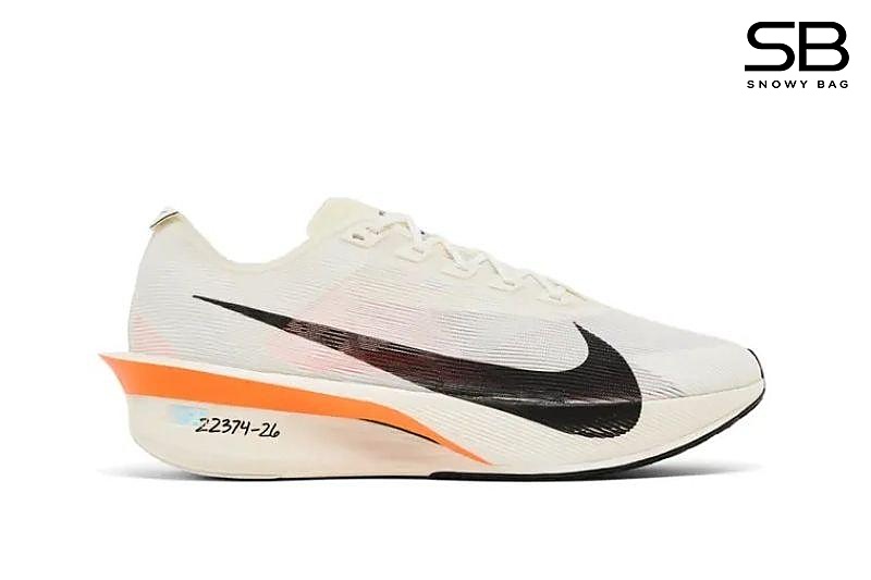 Giày Nike Vaporfly 4 Sail Orange White Black Kem Cam Đen, thiết kế thể thao hiện đại