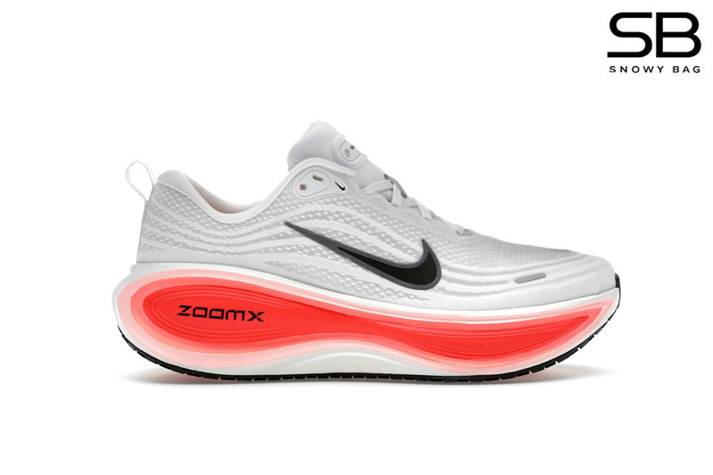 Giày Nike Vomero Plus White Bright Crimson Màu Trắng Đỏ