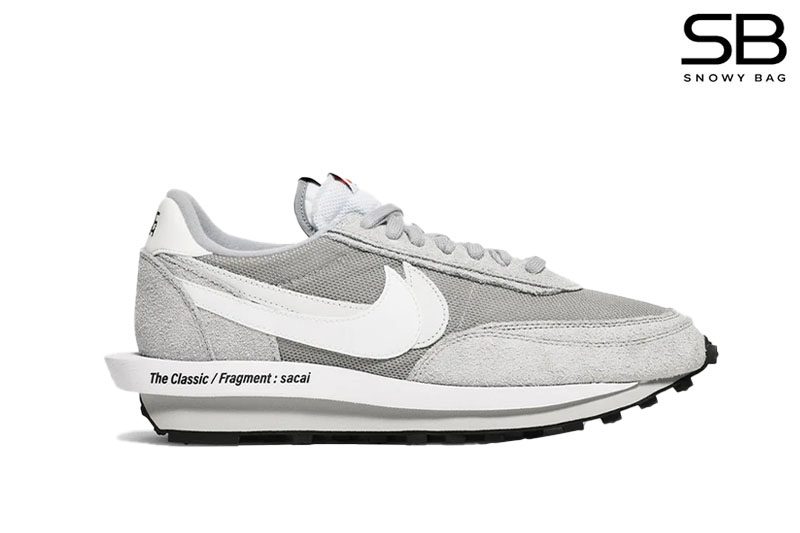 Giày Nike x Sacai LD Waffle Fragment Grey Xám với thiết kế độc đáo