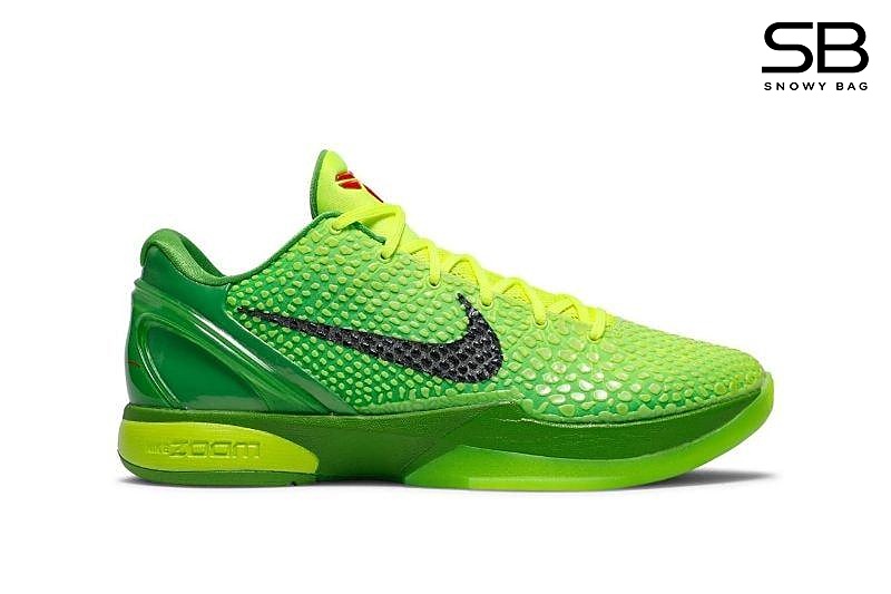 Giày Nike Zoom Kobe 6 Protro Grinch Xanh Lá, thiết kế độc đáo và nổi bật