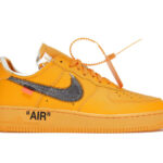 Giày Off-White x Nike Air Force 1 Low Gold Metallic Vàng sang trọng