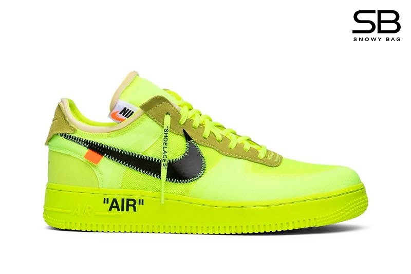 Giày Off-White x Nike Air Force 1 Low Volt Xanh Lá sang trọng và độc đáo