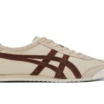 Giày Onitsuka Tiger Mexico 66 Beige Brown Be Sọc Nâu sang trọng và thời thượng