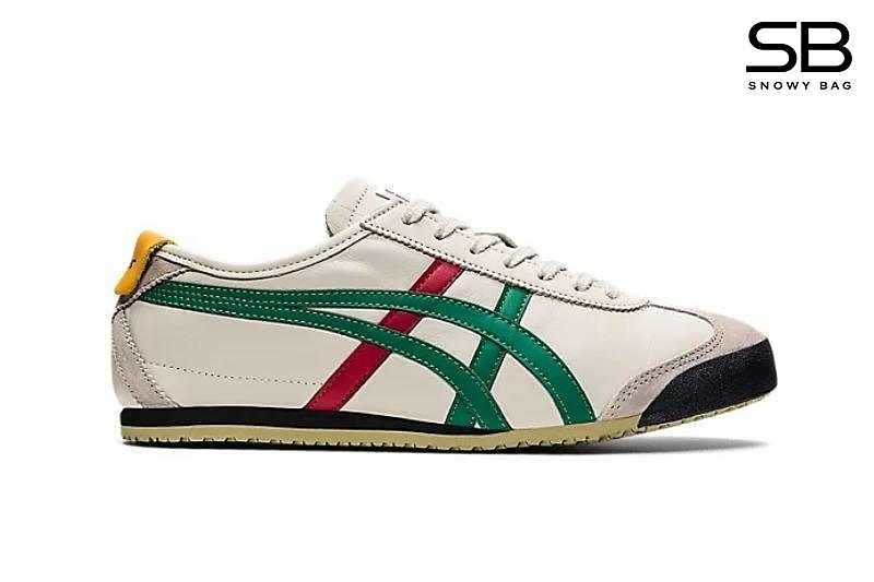Giày Onitsuka Tiger Mexico 66 Birch Green Red Yellow Xanh Đỏ Vàng tuyệt đẹp.
