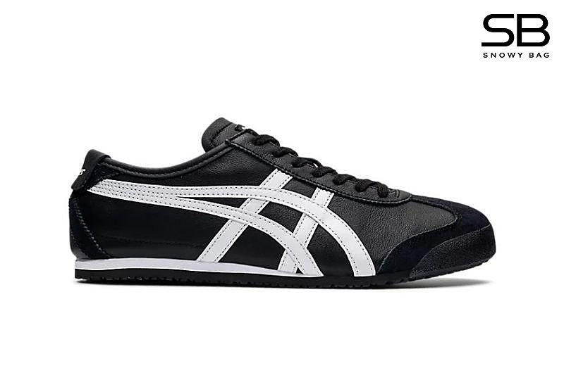 Giày Onitsuka Tiger Mexico 66 Black White Đen Trắng phong cách thể thao