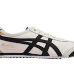 Giày Onitsuka Tiger Mexico 66 Cream Black Gold màu trắng đen sang trọng