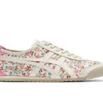 Giày Onitsuka Tiger Mexico 66 Cream Pink Floral Kem Hoa thời trang nổi bật