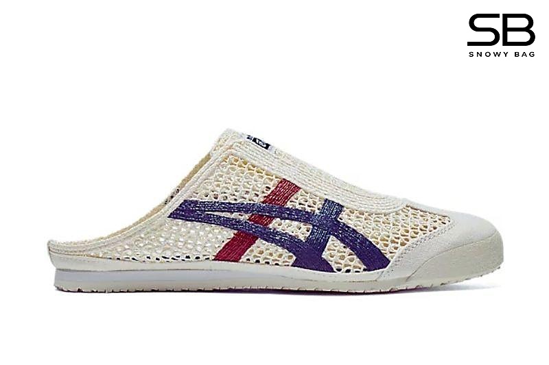 Giày Onitsuka Tiger Mexico 66 Sabot Cream Mako Blue Kem Xanh Dương sang trọng