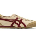 Giày Onitsuka Tiger Mexico 66 SD Beige Beet Juice Màu Be Sọc Đỏ