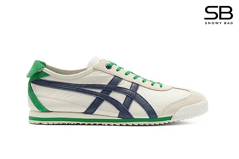 Giày Onitsuka Tiger Mexico 66 SD Birch Peacoat Be Xanh Lá đẹp mắt