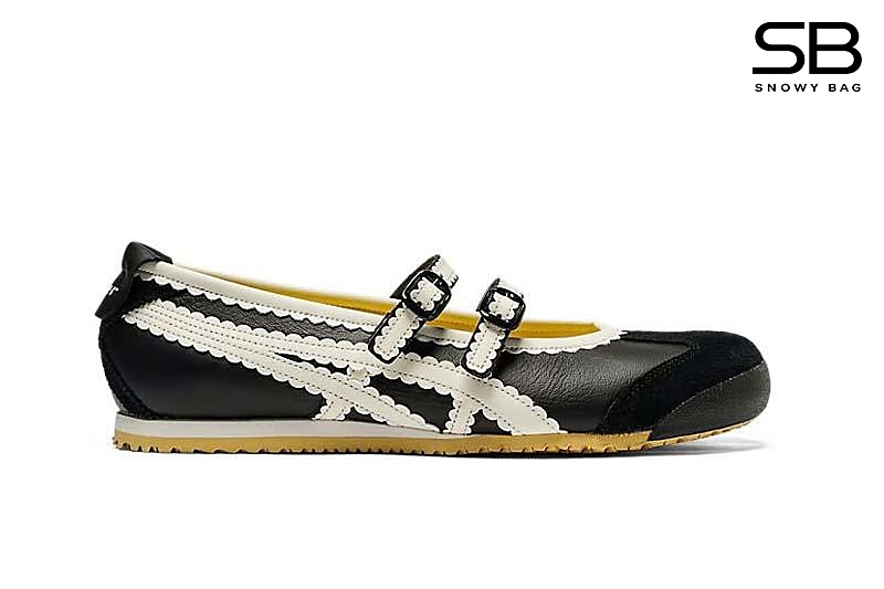 Giày Onitsuka Tiger Mexico 66 TGRS Crystal Black Cream Đen Kem kiểu dáng thời thượng