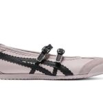 Giày Onitsuka Tiger Mexico 66 TGRS Crystal Pink Graphite Grey Xám Hồng Đen thời trang
