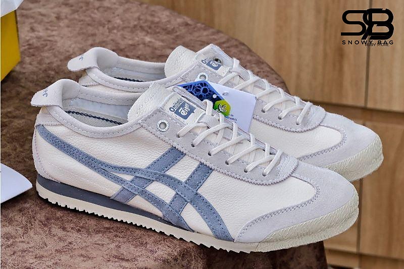 Giày Onitsuka Tiger Mexico 66 White Light Blue Trắng Xanh đẹp mắt