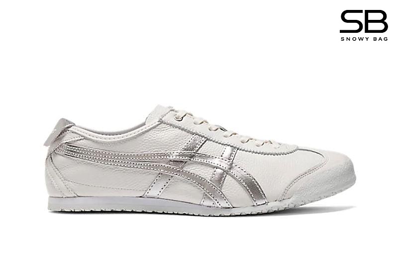 Giày Onitsuka Tiger Mexico 66 White Silver màu trắng bạc sang trọng