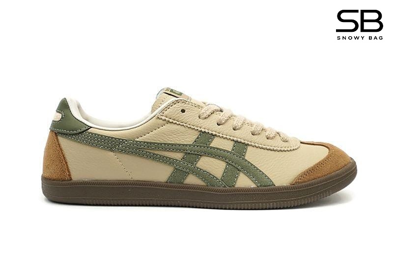 Giày Onitsuka Tiger Tokuten Beige Green Màu Be Xanh Lá sang trọng và thời thượng.