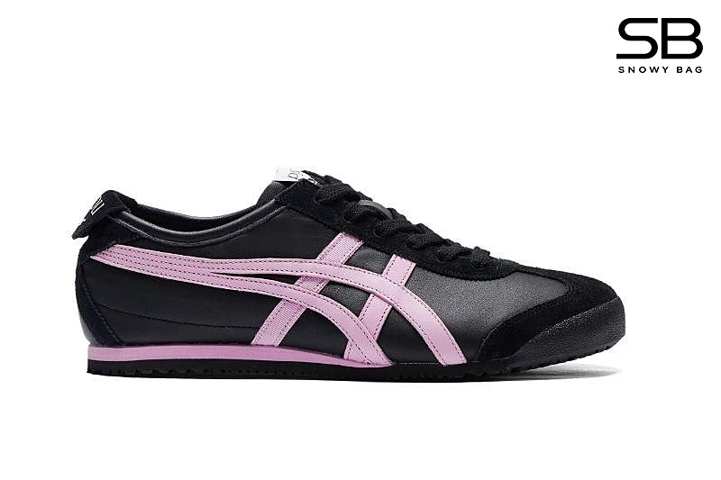 Giày Onitsuka Tiger x PATOU Mexico 66 Black Cotton Candy Đen Hồng sang trọng