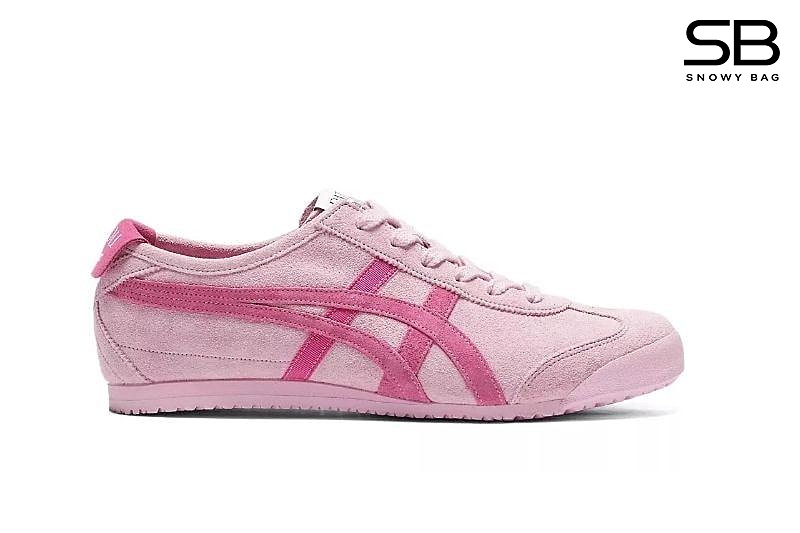 Giày Onitsuka Tiger x PATOU Mexico 66 Cotton Candy Bright Rose Hồng sang trọng