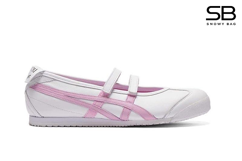 Giày PATOU x Onitsuka Tiger Mexico 66 Ballerina White Cotton Candy màu trắng hồng
