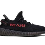 Giày Yeezy 350 V2 Bred Đen Đỏ với thiết kế thời thượng