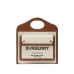 Túi Burberry Mini Pocket Bag Horseferry Brown White sang trọng và thời thượng