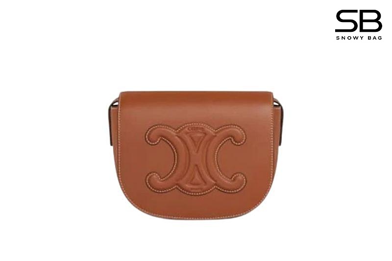 Túi Celine Folco Cuir Triomphe Calf Tan Màu Nâu sang trọng và thời thượng