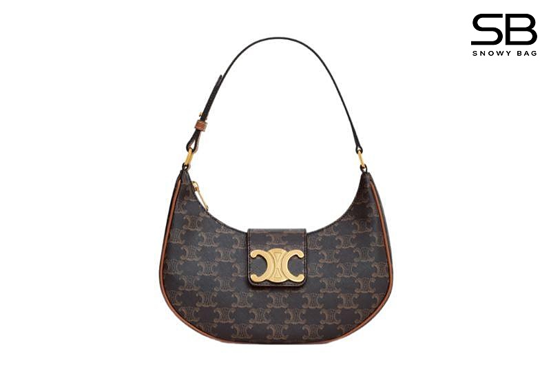 Túi Celine Medium Ava Triomphe Canvas Tan Màu Nâu sang trọng và tinh tế