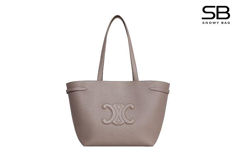 Túi Celine Medium Cabas Anais Cuir Triomphe bằng da bê sần