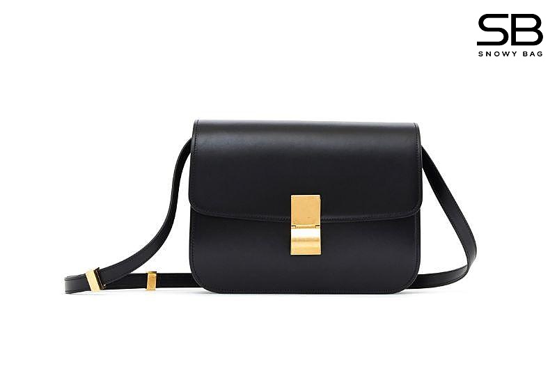 Túi Celine Medium Classic Bag Black Box Calfskin màu đen sang trọng
